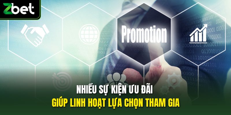Nhiều sự kiện ưu đãi giúp linh hoạt lựa chọn tham gia